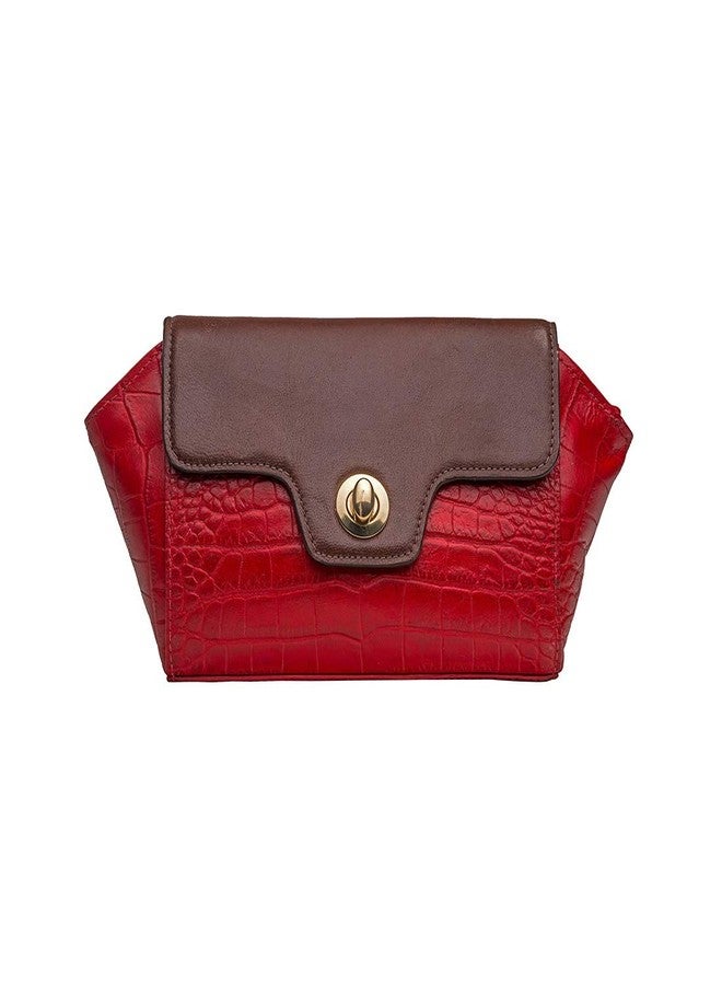 Hidesign Women Clutch (Red) - Image 1